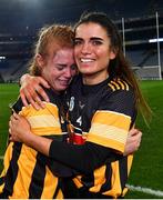 12 December 2020; Kilkenny players Collette Dormer, left, and Davina Tobin celebrate after the Liberty Insurance All-Ireland Senior Camogie Championship Final match between Galway and Kilkenny at Croke Park in Dublin. Photo by Piaras Ó Mídheach/Sportsfile