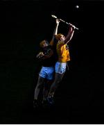 13 December 2020; Michael O'Leary of Kerry in action against Joe Maskey of Antrim during the Joe McDonagh Cup Final match between Kerry and Antrim at Croke Park in Dublin. Photo by Daire Brennan/Sportsfile