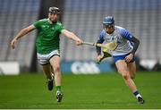 13 December 2020; Kieran Bennett of Waterford in action against Diarmaid Byrnes of Limerick during the GAA Hurling All-Ireland Senior Championship Final match between Limerick and Waterford at Croke Park in Dublin. Photo by Stephen McCarthy/Sportsfile
