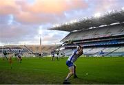 13 December 2020; Shane McNulty of Waterford takes a sideline cut during the GAA Hurling All-Ireland Senior Championship Final match between Limerick and Waterford at Croke Park in Dublin. Photo by Ramsey Cardy/Sportsfile