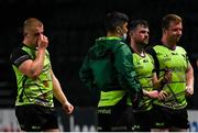 13 December 2020; Jordan Duggan of Connacht, left, and team-mates react following the Heineken Champions Cup Pool B Round 1 match between Racing 92 and Connacht at La Defense Arena in Paris, France. Photo by Harry Murphy/Sportsfile