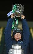 13 December 2020; Limerick performance psychologist Caroline Currid lifts the Liam MacCarthy Cup following the GAA Hurling All-Ireland Senior Championship Final match between Limerick and Waterford at Croke Park in Dublin. Photo by Stephen McCarthy/Sportsfile