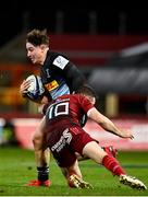 13 December 2020; Cadan Murley of Harlequins is tackled by JJ Hanrahan of Munster during the Heineken Champions Cup Pool B Round 1 match between Munster and Harlequins at Thomond Park in Limerick. Photo by Sam Barnes/Sportsfile