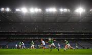 13 December 2020; Darragh Lyons of Waterford races clear of Pat Ryan of Limerick during the GAA Hurling All-Ireland Senior Championship Final match between Limerick and Waterford at Croke Park in Dublin. Photo by Brendan Moran/Sportsfile
