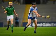 13 December 2020; Kevin Moran of Waterford in action against Séamus Flanagan of Limerick during the GAA Hurling All-Ireland Senior Championship Final match between Limerick and Waterford at Croke Park in Dublin. Photo by Piaras Ó Mídheach/Sportsfile