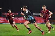 13 December 2020; Cadan Murley of Harlequins on his way to scoring his side's first try during the Heineken Champions Cup Pool B Round 1 match between Munster and Harlequins at Thomond Park in Limerick. Photo by Seb Daly/Sportsfile