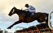 14 December 2020; Oneknightmoreihope, with Jack Gilligan up, jumps the last on their way to winning the Lawlor's Of Naas Handicap Hurdle at Naas Racecourse in Kildare. Photo by Seb Daly/Sportsfile