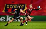 13 December 2020; Keith Earls of Munster in action against James Lang of Harlequins during the Heineken Champions Cup Pool B Round 1 match between Munster and Harlequins at Thomond Park in Limerick. Photo by Seb Daly/Sportsfile