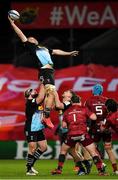 13 December 2020; Alex Dombrandt of Harlequins takes possession in a line-out during the Heineken Champions Cup Pool B Round 1 match between Munster and Harlequins at Thomond Park in Limerick. Photo by Seb Daly/Sportsfile