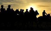 14 December 2020; Runners and riders at the start prior to the Naas Nursery Of Champions Handicap Steeplechase at Naas Racecourse in Kildare. Photo by Seb Daly/Sportsfile