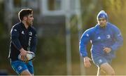 14 December 2020; Jimmy O'Brien, left, and Harry Byrne during Leinster Rugby squad training at UCD in Dublin. Photo by Ramsey Cardy/Sportsfile