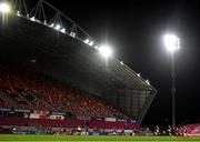13 December 2020; A view of the empty stand during the Heineken Champions Cup Pool B Round 1 match between Munster and Harlequins at Thomond Park in Limerick. Photo by Seb Daly/Sportsfile