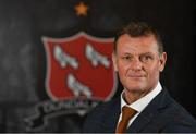 15 December 2020; Dundalk Sporting Director Jim Magilton stands for a portrait following a Dundalk press conference at Dundalk Merchandise Store, North Link Retail Park in Dundalk, Louth. Photo by Seb Daly/Sportsfile
