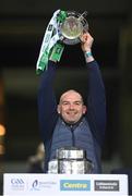 13 December 2020; Tom Condon of Limerick lifts the Liam MacCarthy Cup following the GAA Hurling All-Ireland Senior Championship Final match between Limerick and Waterford at Croke Park in Dublin. Photo by Ramsey Cardy/Sportsfile