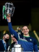 13 December 2020; Limerick coach Paul Kinnerk lifts the Liam MacCarthy Cup following the GAA Hurling All-Ireland Senior Championship Final match between Limerick and Waterford at Croke Park in Dublin. Photo by Stephen McCarthy/Sportsfile