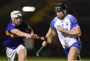 15 December 2020; Iarlaith Daly of Waterford in action against Sean Ryan of Tipperary during the Bord Gáis Energy Munster GAA Hurling U20 Championship Semi-Final match between Waterford and Tipperary at Fraher Field in Dungarvan, Waterford. Photo by Matt Browne/Sportsfile