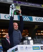 13 December 2020; Tom Condon of Limerick lifts the Liam MacCarthy Cup following the GAA Hurling All-Ireland Senior Championship Final match between Limerick and Waterford at Croke Park in Dublin. Photo by Ray McManus/Sportsfile