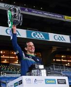 13 December 2020; Paul Kinnerk, hurling coach / selector lifts the Liam MacCarthy Cup following the GAA Hurling All-Ireland Senior Championship Final match between Limerick and Waterford at Croke Park in Dublin. Photo by Ray McManus/Sportsfile