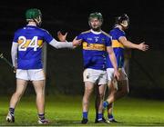 15 December 2020; Tipperary players Kevin McCarthy, right, and James Devaney celebrate after the Bord Gáis Energy Munster GAA Hurling U20 Championship Semi-Final match between Waterford and Tipperary at Fraher Field in Dungarvan, Waterford. Photo by Matt Browne/Sportsfile