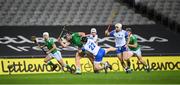 13 December 2020; Gearóid Hegarty of Limerick in action against Conor Gleeson of Waterford during the GAA Hurling All-Ireland Senior Championship Final match between Limerick and Waterford at Croke Park in Dublin. Photo by Stephen McCarthy/Sportsfile