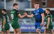 12 December 2020; Cathal Forde of Connacht Eagles and Sean O'Brien of Leinster A following the A Interprovincial Friendly match between Leinster A and Connacht Eagles at Energia Park in Dublin. Photo by Ramsey Cardy/Sportsfile