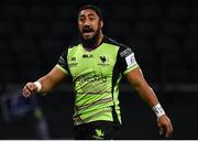 13 December 2020; Bundee Aki of Connacht during the Heineken Champions Cup Pool B Round 1 match between Racing 92 and Connacht at La Defense Arena in Paris, France. Photo by Harry Murphy/Sportsfile