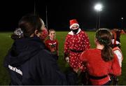 16 December 2020; Leinster player Katie O’Dwyer with players during a Railway Union RFC Girls 'Give it a Try' training session at Railway Union RFC in Park Avenue, Dublin. Photo by Matt Browne/Sportsfile