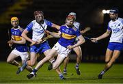 15 December 2020; Sean Hayes of Tipperary in action against Luke O'Brien and Gavin Fives of Waterford during the Bord Gáis Energy Munster GAA Hurling U20 Championship Semi-Final match between Waterford and Tipperary at Fraher Field in Dungarvan, Waterford. Photo by Matt Browne/Sportsfile