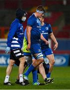 18 December 2020; Charlie Ryan of Leinster leaves the pitch with an injury during the A Interprovincial Friendly match between Munster A and Leinster A at Thomond Park in Limerick. Photo by Brendan Moran/Sportsfile