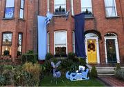 19 December 2020; A house decorated in Dublin colours close to Croke Park prior to the GAA Football All-Ireland Senior Championship Final match between Dublin and Mayo at Croke Park in Dublin. Photo by Piaras Ó Mídheach/Sportsfile