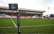 19 December 2020; A general view inside the stadium prior to the Heineken Champions Cup Pool B Round 2 match between Gloucester and Ulster at Kingsholm Stadium in Gloucester, England. Photo by Harry Murphy/Sportsfile