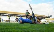 19 December 2020; Dave Kearney of Leinster scores his side's third try despite the attempted tackle from Ryan Olowofela of Northampton Saints during the Heineken Champions Cup Pool A Round 2 match between Leinster and Northampton Saints at the RDS Arena in Dublin. Photo by David Fitzgerald/Sportsfile