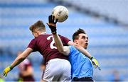 19 December 2020; Brian O'Leary of Dublin in action against Jonathan McGrath of Galway during the EirGrid GAA Football All-Ireland Under 20 Championship Final match between Dublin and Galway at Croke Park in Dublin. Photo by Piaras Ó Mídheach/Sportsfile