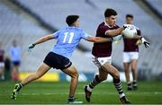 19 December 2020; Tomo Culhane of Galway in action against Lorcan O'Dell of Dublin during the EirGrid GAA Football All-Ireland Under 20 Championship Final match between Dublin and Galway at Croke Park in Dublin. Photo by Ray McManus/Sportsfile