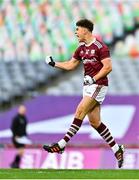 19 December 2020; Tomo Culhane of Galway celebrates after scoring his side's first goal during the EirGrid GAA Football All-Ireland Under 20 Championship Final match between Dublin and Galway at Croke Park in Dublin. Photo by Eóin Noonan/Sportsfile