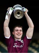 19 December 2020; Galway captain Jack Glynn lifts the cup after the EirGrid GAA Football All-Ireland Under 20 Championship Final match between Dublin and Galway at Croke Park in Dublin. Photo by Piaras Ó Mídheach/Sportsfile