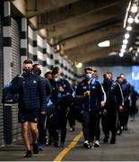 19 December 2020; Eric Lowndes and Dublin team-mates arrive prior to the GAA Football All-Ireland Senior Championship Final match between Dublin and Mayo at Croke Park in Dublin. Photo by Stephen McCarthy/Sportsfile