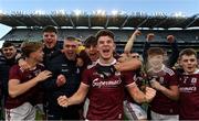 19 December 2020; Galway players, including Tomo Culhane, 14, celebrate following the EirGrid GAA Football All-Ireland Under 20 Championship Final match between Dublin and Galway at Croke Park in Dublin. Photo by Sam Barnes/Sportsfile