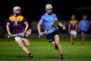 18 December 2020; Darach McBride of Dublin in action against Josh Sheil of Wexford during the Bord Gais Energy Leinster Under 20 Hurling Championship Semi-Final match between Wexford and Dublin at Netwatch Cullen Park in Carlow. Photo by Matt Browne/Sportsfile