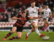 19 December 2020; John Cooney of Ulster in action against Jack Singleton of Gloucester during the Heineken Champions Cup Pool B Round 2 match between Gloucester and Ulster at Kingsholm Stadium in Gloucester, England. Photo by Harry Murphy/Sportsfile