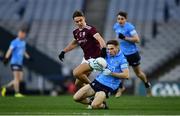 19 December 2020; Rory Dwyer of Dublin in action against Ryan Monahan of Galway during the EirGrid GAA Football All-Ireland Under 20 Championship Final match between Dublin and Galway at Croke Park in Dublin. Photo by Sam Barnes/Sportsfile