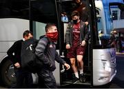 19 December 2020; Munster team arrives ahead of the Heineken Champions Cup Pool B Round 2 match between ASM Clermont Auvergne and Munster at Stade Marcel-Michelin in Clermont-Ferrand, France. Photo by Julien Poupart/Sportsfile