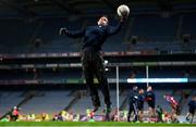 19 December 2020; Stephen Cluxton of Dublin warms up prior to the GAA Football All-Ireland Senior Championship Final match between Dublin and Mayo at Croke Park in Dublin. Photo by Stephen McCarthy/Sportsfile