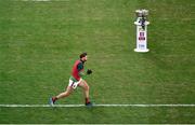 19 December 2020; Aidan O'Shea of Mayo leads his side out ahead of the GAA Football All-Ireland Senior Championship Final match between Dublin and Mayo at Croke Park in Dublin. Photo by Daire Brennan/Sportsfile