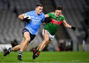 19 December 2020; Brian Fenton of Dublin in action against Diarmuid O'Connor of Mayo during the GAA Football All-Ireland Senior Championship Final match between Dublin and Mayo at Croke Park in Dublin. Photo by Seb Daly/Sportsfile