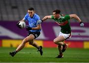19 December 2020; Brian Fenton of Dublin in action against Matthew Ruane of Mayo during the GAA Football All-Ireland Senior Championship Final match between Dublin and Mayo at Croke Park in Dublin. Photo by Sam Barnes/Sportsfile