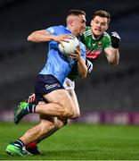 19 December 2020; Paddy Small of Dublin in action against Matthew Ruane of Mayo during the GAA Football All-Ireland Senior Championship Final match between Dublin and Mayo at Croke Park in Dublin. Photo by Ray McManus/Sportsfile