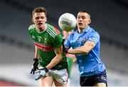 19 December 2020; Matthew Ruane of Mayo in action against Con O'Callaghan of Dublin during the GAA Football All-Ireland Senior Championship Final match between Dublin and Mayo at Croke Park in Dublin. Photo by Stephen McCarthy/Sportsfile