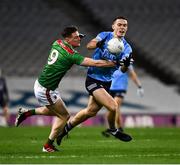 19 December 2020; Brian Fenton of Dublin in action against Matthew Ruane of Mayo during the GAA Football All-Ireland Senior Championship Final match between Dublin and Mayo at Croke Park in Dublin. Photo by Ray McManus/Sportsfile