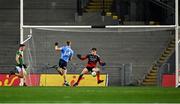 19 December 2020; Con O'Callaghan of Dublin scores his side's second goal past Mayo goalkeeper David Clarke during the GAA Football All-Ireland Senior Championship Final match between Dublin and Mayo at Croke Park in Dublin. Photo by Piaras Ó Mídheach/Sportsfile
